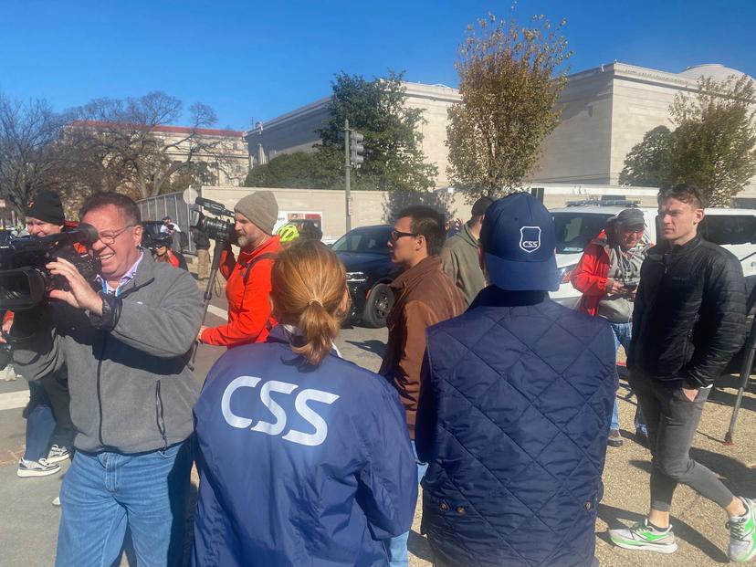Community Security Service (CSS) Volunteers and Leadership Offer Protection at Rally for Israel